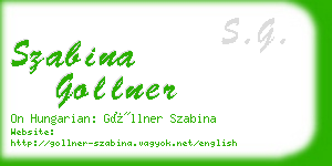 szabina gollner business card